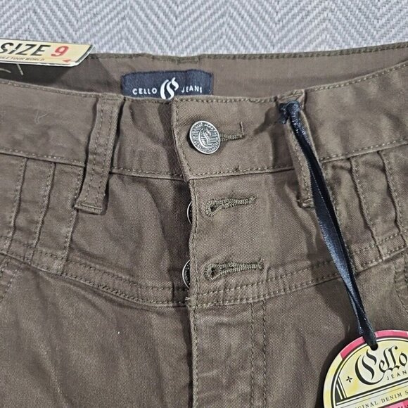 Cello Jeans Size 9 Green Women's Classic Straight Leg Stretch New with Tags - Picture 8 of 16